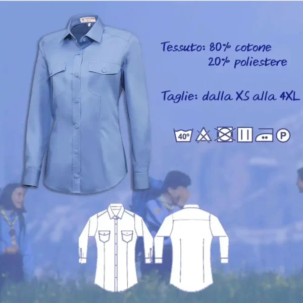 Camicia Donna Uniforme Scout Agesci